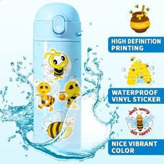 (50 pcs) Honey Bee Stickers Vinyl Stickers for Laptop Water Bottle Scrapbooking