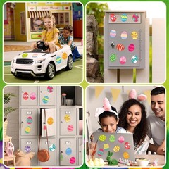 Easter Magnetic Stickers, 22pcs Easter Eggs Car Magnets Decorations Accessori…