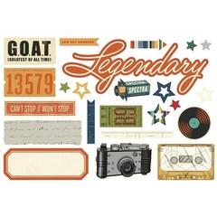 SS Page Pieces DieCuts Rustic Legend Legendary Classic Vintage Masculine G.O.A.T