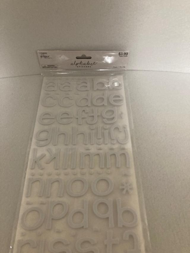 The Paper Studio – Alphabet Stickers – White Foam – Lowercase – 2 Sheets