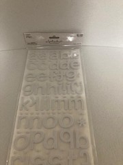 The Paper Studio – Alphabet Stickers – White Foam – Lowercase – 2 Sheets