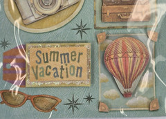 K & Co Studio 112 Vacation Stickers Embossed Scrapbooking Card Making