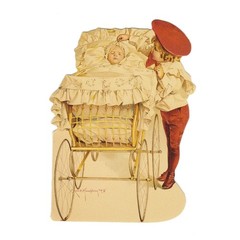 MICHEL & CO Birth Small Greeting Card (Baby & Child)