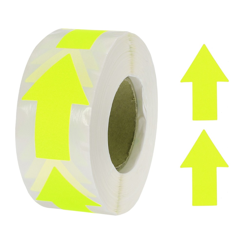 Arrow Sticker Labels 500 Count 1.3×2 Inch Fluorescent Yellow for Scrapbooking