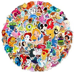 Disney Mixed Characters Stickers Random 25pcs
