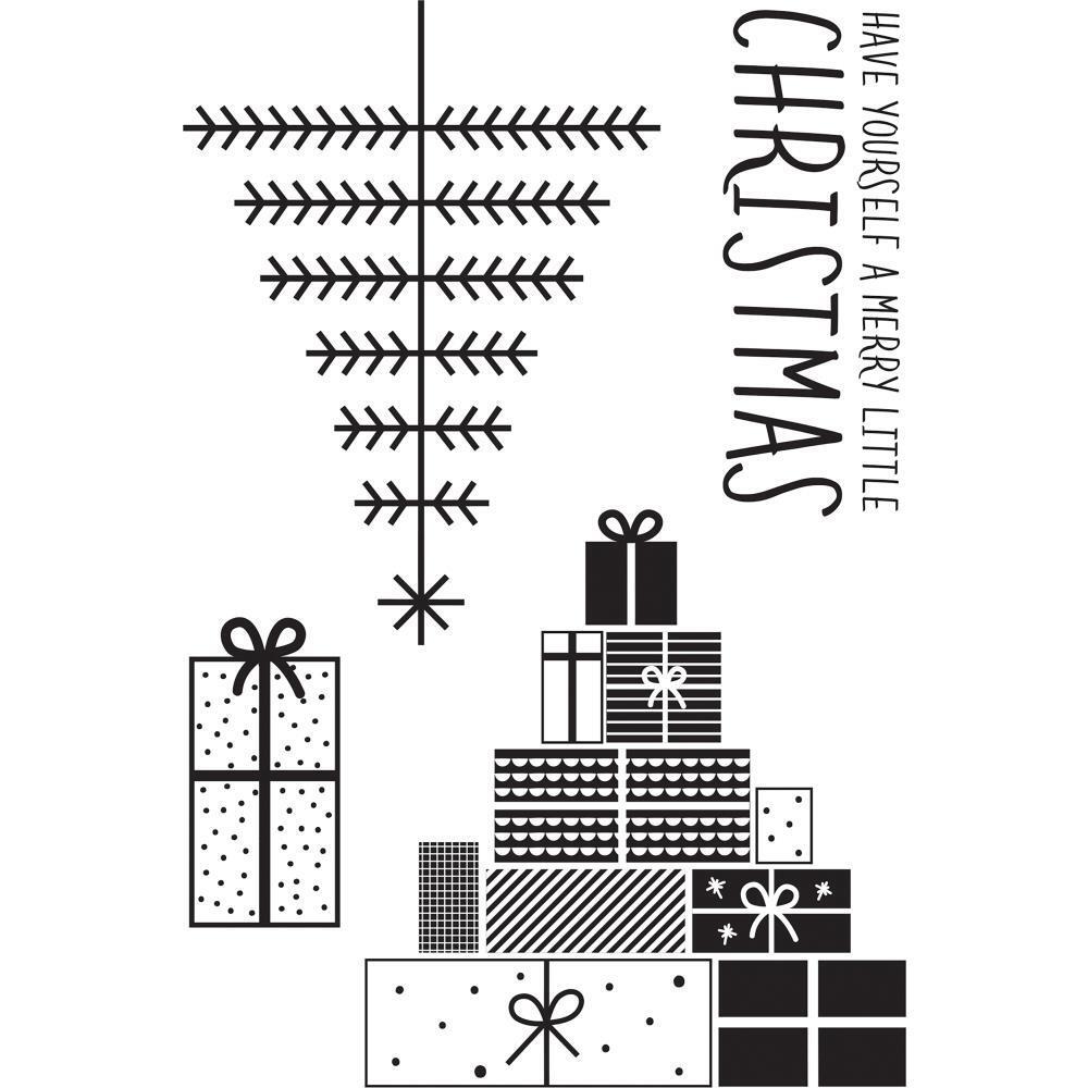 New kaisercraft CLEAR Rubber Stamp CHRISTMAS First Noel Winter free USA ship