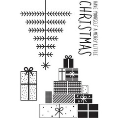 New kaisercraft CLEAR Rubber Stamp CHRISTMAS First Noel Winter free USA ship