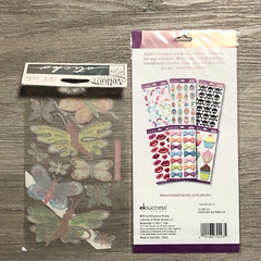 Vellum Butterflies Butterfly Shiny NEW PACK Scrapbook Stickers Sticko lot of 2