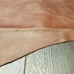 Nat Leathers 12 Inch X 20 Inch Cutting Brown Cognac Weekender Two Tone Soft