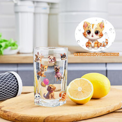 405 PCS Cute Cat Sticker, 20 Sheets Scrapbook Stickers, Kawaii Stickers for Scra