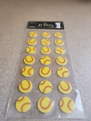 The Paper Studio/La Petites~Softballs~Glitter/Foam Dimensional Stickers