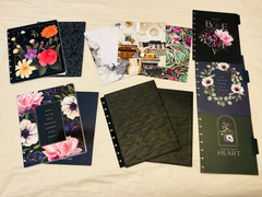 Happy Planner Lot of Classic Covers & Dividers – Moody Dark Floral – Deluxe