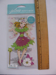 Jolee’s Boutique POSEABLE FAIRY Dimensional Stickers 3 Piece NIP
