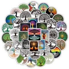 Tree of Life Stickers Vinyl Decal Autumn Fall Festival Halloween Pack Lot 50pcs