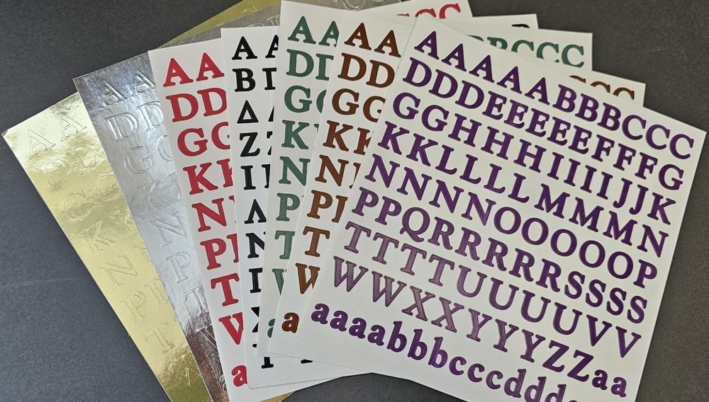 Vintage Creative Memories ABC/123 Stickers & Greek Alphabet Stickers