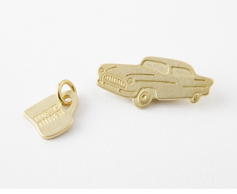 Traveler’s Diner Car and coffee mug Charms Rare Limited edition