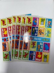 Sandylion sesame street lot of 6 SHEETS Size 4″ X 6″ -New- Hot