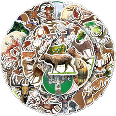 50 Pcs Deer Stickers – Forest Animal Decorative Stickers for Scrapbooking