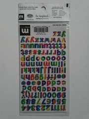 Making Memories Acid/Lignin Free Creative Letter Number Stickers Designer Chunky
