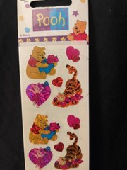 1996 1998 Sandylion Pooh Stickers: Choice of 6 stickers. Sealed New old stock