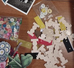 Junk Journaling & Paper Crafting Items Ephemera Tools Vintage & New ExLarge Pkg