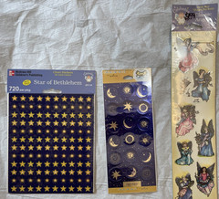 Decorative Borders Outline Stickers Cardmaking Scrapbooking Lot Christmas Stars