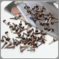 100PCS Mini Bronze Brads � 8Mm X 17Mm Metal Fasteners for DIY Crafts & Paper