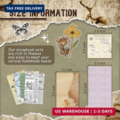 450 PCS Vintage Scrapbook Supplies Junk Journal Supplies, Scrapbook Supplies …
