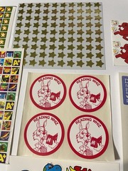 Vintage Sticker LOT 1980s 90s Some Rare Sheets Hallmark Video Game + Dinosaurs