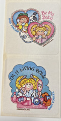 Vintage 1984 Cabbage Patch Kids Scratch n Sniff Sticker Lot of 9