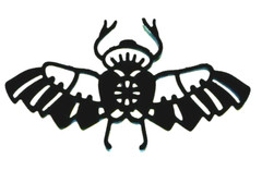 MECHANICAL INSECTS, BUGS «STEAMPUNK» SILHOUETTE DIE CUT/ CUTS (ALL DIFFERENT)