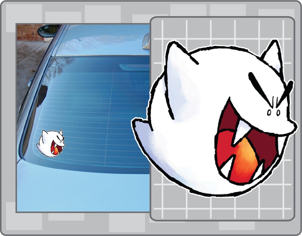 BOO Vinyl Decal #1 Car Truck Window Super Mario Bros. Sticker
