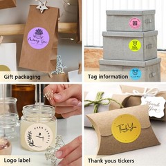 3 X 3 Inch Round Thermal Labels Circle Color Coding Labels Printable Waterpro…