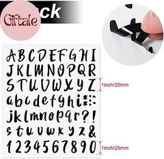 576 Pieces 8 Sheets Letters Stickers Self Adhesive Vinyl Letter for Graduation C