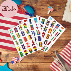 960 Pieces World Flag Stickers 192 Country Flags of the World Mini Flags Passpor