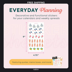 15 Sheets Whimsical Season Planner Stickers for Journals and Calendars