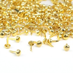 500 PCS Paper Fasteners, Brass Plated Scrapbooking Brads round Metal Brads with