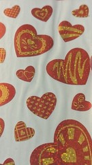 Vintage Stickers Hearts Valentine Sparkle Paper Magic Group New In Pack 1 Sheet
