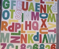 Me and My Big Ideas MAMBI Sticks 3.25in Alphabet Numbers Stickers USED 90 left