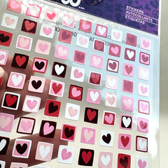 Sticko Valentine Mini Stamps Heart Stickers Scrapbooking Journals Planners Cards