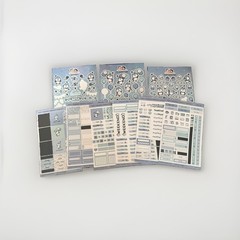 Hubman & Chubgirl | Party Penguins Planner Sticker Kit Hobonichi Cousin