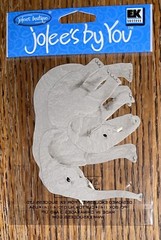 RARE Jolees Elephants Mom Or Dad & Baby Zoo Safari Jungle Animals 3D Stickers