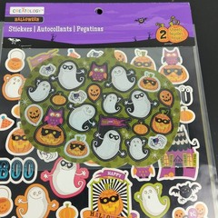Halloween Stickers Scrapbook Lot Crafting Unused Sticker Sheets Various Brands