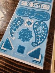Scrapbook Stickers Chatterbox Lot Sticker Fuzz Blue Brown NEW Vintage 22801 #6