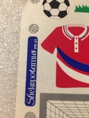 Lot Of 2 Stickopotamous Soccer Scrapbook Stickers Binder Ready Jersey Balls GOAL