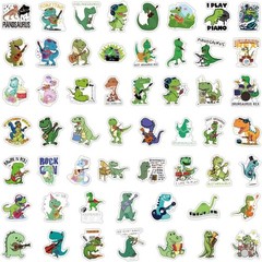 162pcs Dinosaur Stickers for Kids Boys, Cute Funny Waterproof Vinyl Cartoon