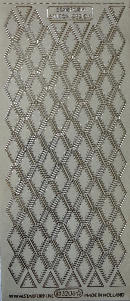 SILVER TRIANGLE Outline Stickers(4”x9”)Starform•Shapes •Memories•Card Making•