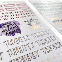 Planner Sticker Pack of 4 Sticker Sheets for Planners, Journaling and Crafting –