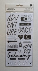 Thickers Wander Travel Vacation Adventure Glossy Puffy Scrapbooking Stickers