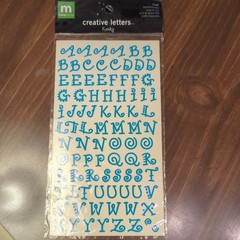 MAKING MEMORIES Creative Letters Alphabet LETTERS~Lot of 4 Pkg Dot Chunky Funky